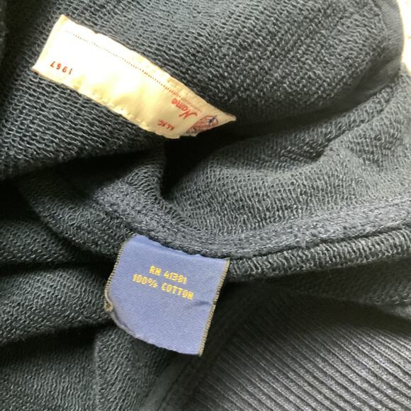 Polo Ralph Lauren Jacket Mens Medium Blue Letterman Varsity Hooded 1967 Casual - Picture 9 of 12